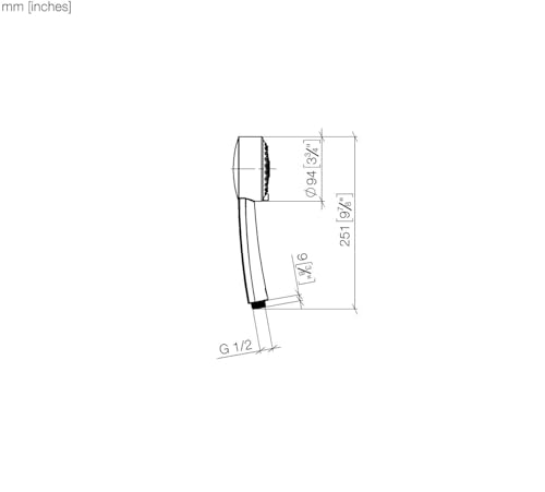 Dornbracht 28002978-00 - Regadera manual miniatura 2