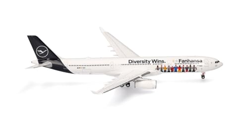 Avión Lufthansa Airbus A330-300 Herpa 1/200 miniatura exclusiva de colección D-AIKQ