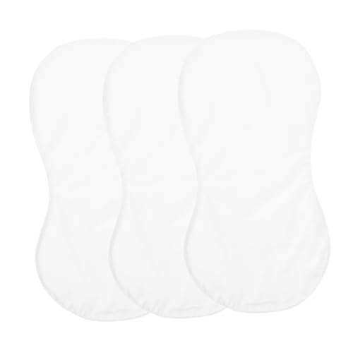 BESPORTBLE 3Pcs Sublimation Burping Cloths Blank DIY Design for Use Soft and Comfortable for Newborns for Spit Up Towels and Heat Transfer Projects