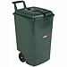 Produktbild CURVER Mülltonne, Plastik, Grün, 56.8 x 42.8 x 71.7