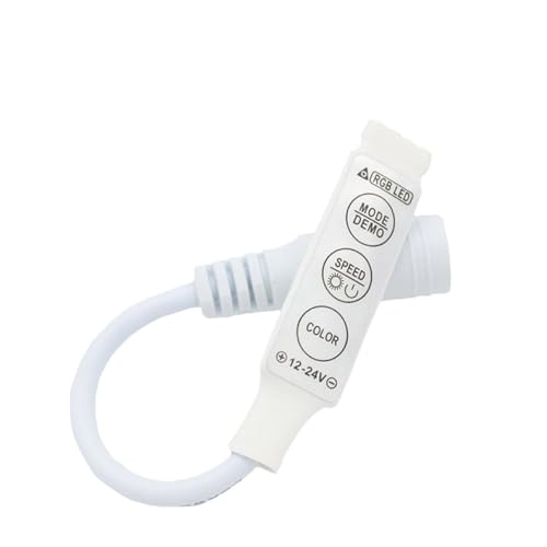 5-12v low voltage mini RGB controller key controlled single dimmer LED light strip controller LED dimmer(3KeycolorfulDC)