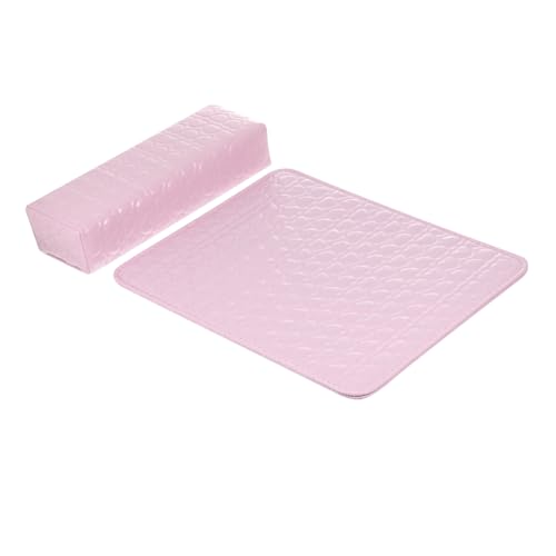 SOESFOUFU 2個 レザー製ハンドピロー 手枕クッション ネイルアート用 肘置きサポート 滑り止め付き ネイルサロンや自宅用