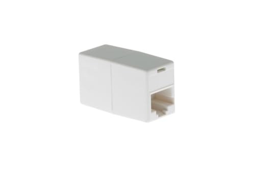 CablesAndKits RJ45 CAT5/5e Inline Coupler for Connecting Ethernet Cables, White, Extends The Length of Two Ethernet 10/100Base-T CAT5/5e Cables
