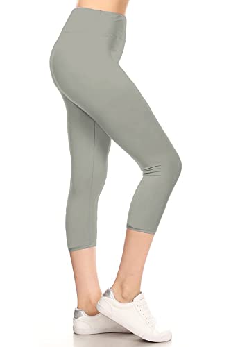 Image of Leggings Depot High Waisted Leggings for Women Buttery Smooth & Soft Women's Solid Yoga - Reg, Plus, 1X3X, 3X5X