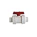 American Valve P200U-40 3/4" PVC True Union Ball Valve Socket Ends, 3/4-Inch