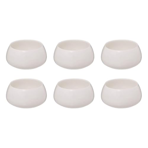 Paris Prix Secret de Gourmet - Lot de 6 Coupelles en Porcelaine Nora 10cm Blanc