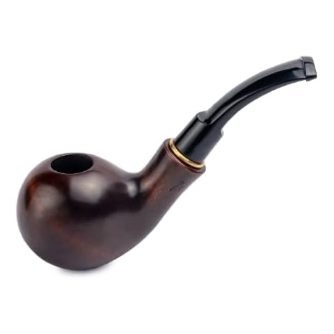 Dr. Watson - Tobacco Pipe, Hand Carved, Fits 9mm filter, Comes with Pouch, Boxed (Classic, Brown) Cover