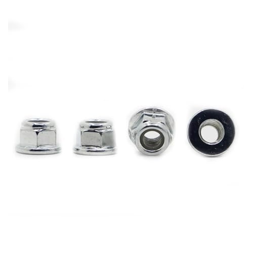 Écrou autobloquant M3 nylock acier zingué écrou de blocage hexagonal à bride x10
