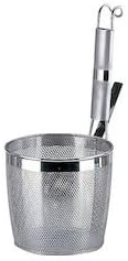 Sanho Sangyo ANZ083 UK Pipe Handle Punching Bottom Flat Boiled Colander, S, 18-8 Stainless Steel, Japan