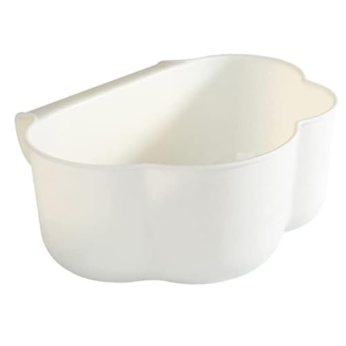 Caneca colgante para basura de cocina color blanco