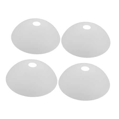 SOESFOUFU 4個吊り下げ灯罩 マリストデザイン 軽量で丈夫なクリーム色ランプシェード リビングや寝室のモダンインテリアに適合