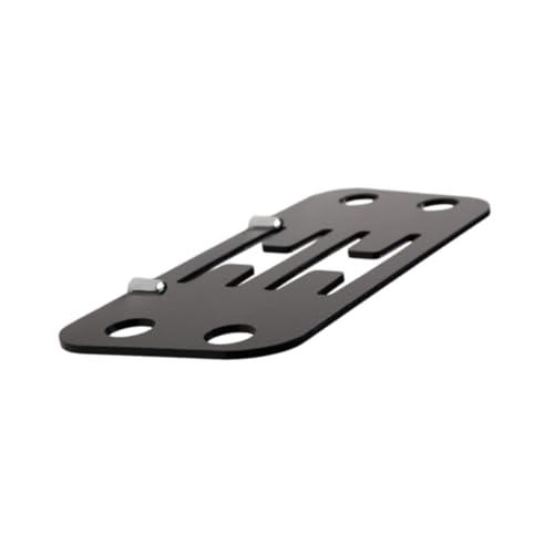 jojomis Acrylic Badminton Racket Holder Wall Mount - Sports Gear Organizer for Rackets and Shuttlecocks, 11.81x5.91 Inch Display Stand- Black