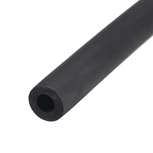 uxcell Foam Tubing for Handle Grip Support, Pipe Insulation, 10mm(3/8") ID 20mm OD 1m Length Black