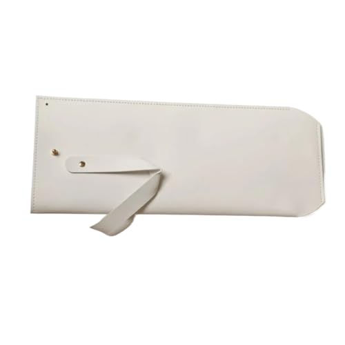 Bolsas de vino de piel sintética con diseño de lujo y acabado exclusivo en color blanco