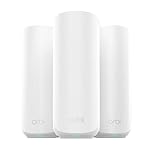 NETGEAR Orbi Series 370 | Mesh WiFi 7 System | WiFi 7 Router and 2 Satellites | Up to 3.6 Gbps | Coverage up to 360 m² and 70 Devices | 2.5 GB Internet Port | Quad Band BE3600 | RBE373 | White