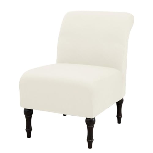 Image of Eco-Ancheng Armless Chair Slipcover Removable Armless Accent Chairs Covers Washable Armless Slipper Chair Slipcover Printed Armless Chair Furniture Protector Covers for Living Dining Room Hotel