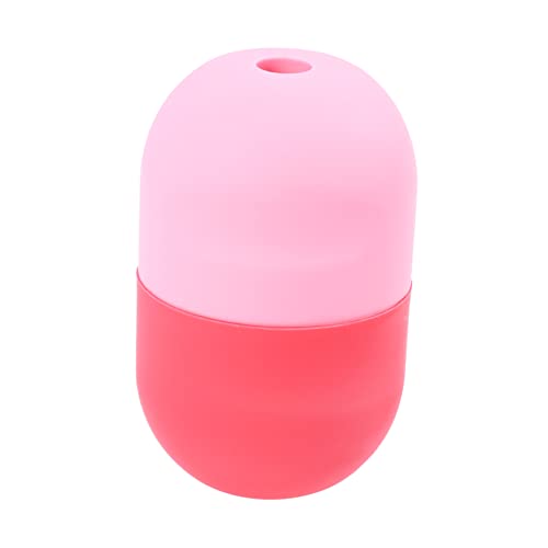 HAPINARY Bandeja De Hielo De Rodillos Microdermoabrasión Piel Dispositivo Masaje Facial Mentón Limpiador Rodillo De Hielo Para Ojos Hinchados Cubo Productos Moldeador Rosa Gel De Sílice