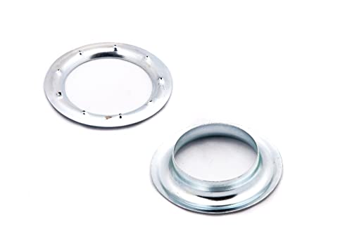 Set of 3: Die Set, Hollow Hole Punch, and 10 Pieces of 30Mm Silver Eyelets - Grommet Setting Tool Kit for for Clothing, Leathercraft and Scrapbooking