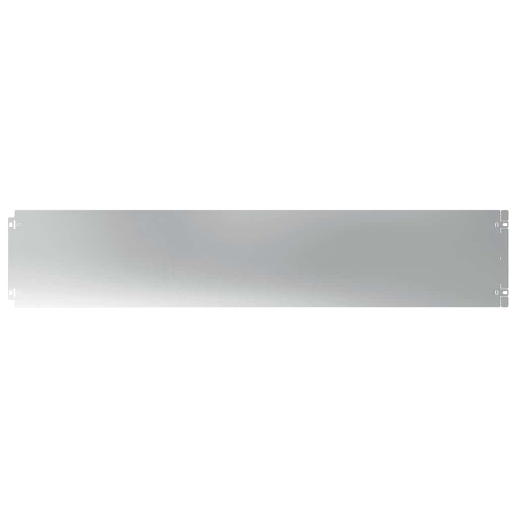 Lot de 10 bordures de pelouse, en acier galvanisé, 20 x 103 cm, en métal, robuste, pour parterre de fleurs et aménagement paysager, bordure durable