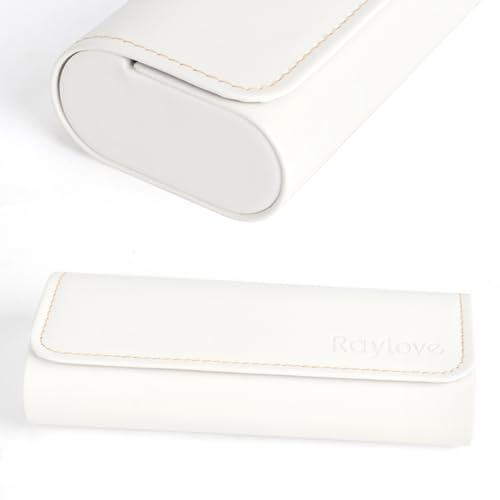 Image of RayLove Hard Shell Glasses Case, Lightweight Leather Eyeglass Case, Travel-Friendly Sunglasses Protector for Men & Women