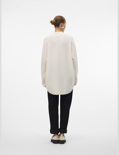 VERO MODA Vmplaza Ls Highnck GA Noos Pull Long Tricot Bouleaudétail : mélange Femme - vue 3