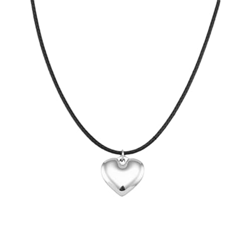 Heart Pendant Necklaces Chain Necklaces Alloy Adjustable Rope Necklace Neck Jewelry for Fashion Lover