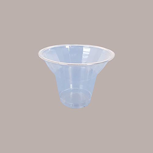 Lucgel Yogosoft Coppette Bicchieri in Plastica Trasparente per Gelato Frozen Yogurt, 170cc, Set da 100 Pezzi