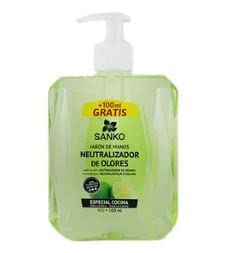 Jabón líquido de manos neutralizador de olores sanko 400 ml.