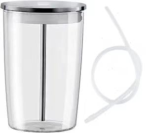 16.9 oz. Glass Milk Storage Container for Jura Automatic Coffee Machines, Clear Glass Milk Container.