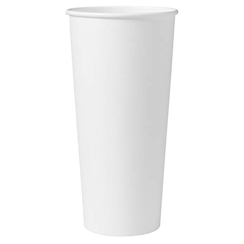 SOLO 424WN-2050 24 oz White SSP Paper Hot Cup (Case of 500)