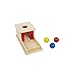 Tiger Montessori Object Permanence Box with Tray Three Balls for 6-12 Months Babies (3 Colored Wood Ball)