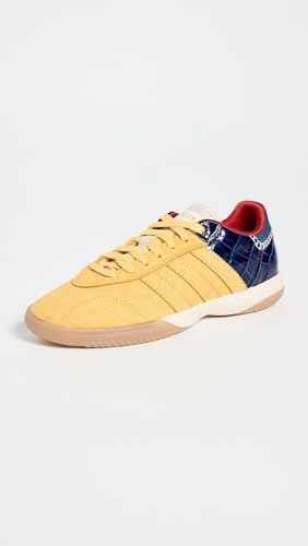 Image of adidas x Wales Bonner Samba Suede Unisex Sneakers, St Fade Gold /Collegiate Navy, 11 US Women /10 US Men