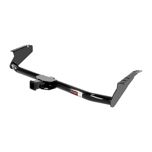 CURT 13105 Class 3 Trailer Hitch, 2-Inch Receiver, Exposed Main Body, Fits Select Toyota Sienna, GLOSS BLACK POWDER COAT
