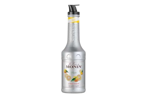 MONIN Yuzu Fruchtpüree (1x 1 0 l) - Gebrauchsfertig mit natürlichen Aromen - für Cocktails Limonaden und Desserts - Professionelle Ergiebigkeit für Bar und Küche