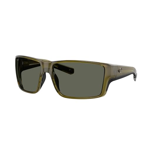 Image of Costa Del Mar Sunglasses for Men-Reefton PRO Mens Polarized Sunglasses 580G | Polarized Fishing Glasses with UV Protection - Costa Sunglasses for Boating, Beach & Driving, 63