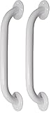 Drive Medical RTL12012 Powder-Coated Grab Bar, White (Pack of 2)