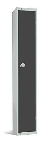 The Products Store Single Door Compartment Locker - School Work Storage Locker 1800mm H x 300mm W x 450mm D - DARK GREY