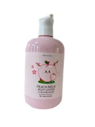 Bonny Hill JUMBO SIZE Body Lotion with Pump Dispenser (Body Lotion, 1000ml-33.81 fl. oz, Peach Milk) Made in Korea