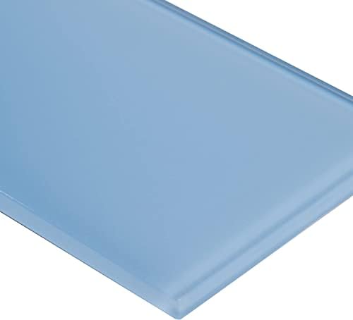 Soulscrafts Glass Subway Tile, White Glass Tiles 4x12 Inch For Kitchen - View #2