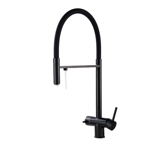 Grifo de cocina en light black de acero inoxidable SUS304 con diseño extraíble y agua purificada 3