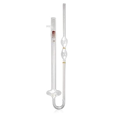 1PC Glass Capillary Viscometer, 1833 kinematic viscometer, Downstream Flat viscometer, Overall Length Between 260 and 270 mm