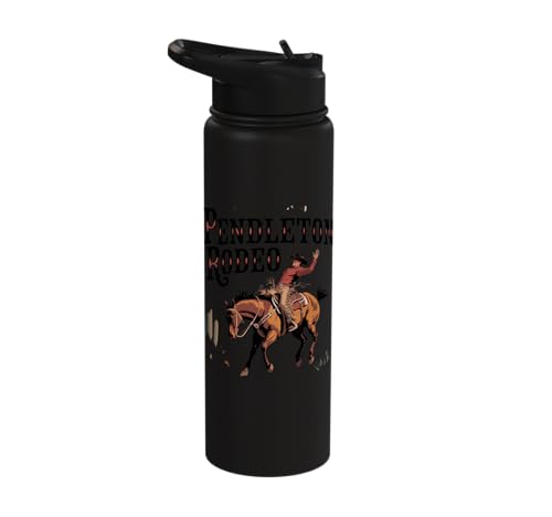 Pendleton Rodeo Vintage Cowboy Bronc Rider Stainless Steel Insulated Water Bottle