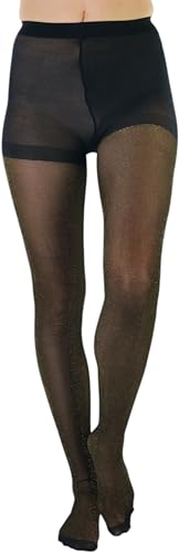 Image of ToBeInStyle Women's Shine & Shimmer Metallic Pantyhose Opaque Lurex Tights