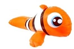 Splash-n-Swim 27 inch Inflatable Ride On Pool Toy Blue Fish