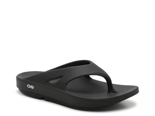 OOFOS OOriginal Recovery Sandal - Women’s and Men’s (Jet Black, US Footwear Size System, Adult, Women, Numeric, Medium, 11)