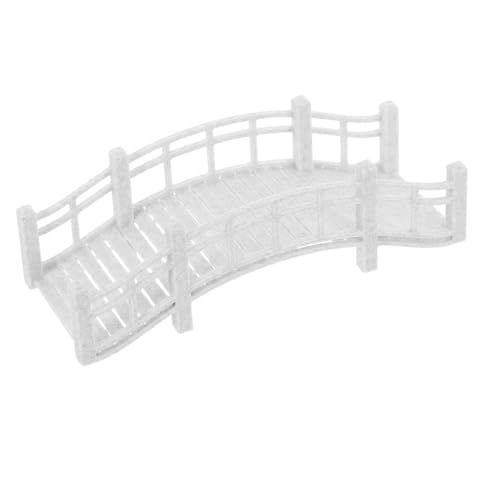 CIMAXIC Puente Micropaisaje Decoración del Jardín Puente De Jardín En Miniatura Mini Decoración Puentes De Jardín para Exteriores Decoración del Puente del Jardín Minicolección Grey Pla