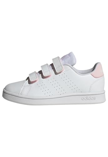 adidas Mixte bébé Advantage Shoes Kids, Cloud White/Cloud White/Clear Pink, 25 EU