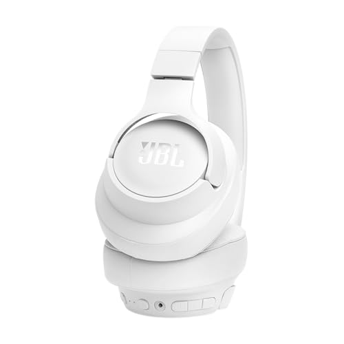 Image of JBL Tune 770NC Wireless Over Ear Headphones with Adaptive Noise Cancellation, Upto 70H Battery, Smart Ambient, Speed Charge, Customized EQ, Google Fast Pair, Multipoint Connect, BT 5.3 - White | Noise Cancellation, SmartAmbient, VoiceAware, JBL Pure Bass Sound, Multipoint Connection, 70 Hours Battery Life