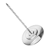 HOUDERCO 不锈钢レホルダー スパイク型伝票叉 安定ベース付き チケット メモ整理用 デスク周り整理に レストラン オフィス用