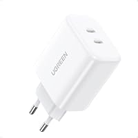 UGREEN 20W+20W Caricatore Doppio USB C, Caricabatterie USB C 40W Power Delivery Compatibile iPhone...
